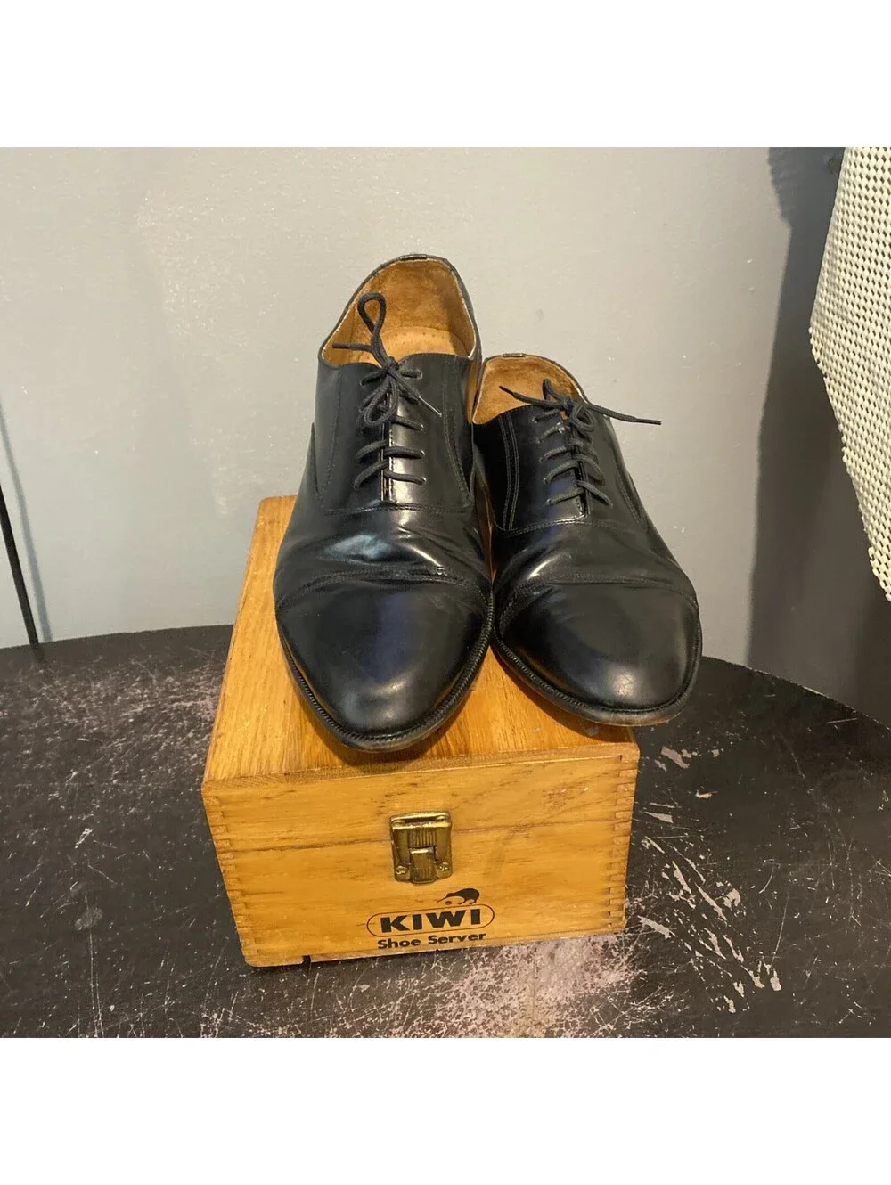 Giorgio Brutini Men Black  Oxford Dress Shoes Size 11.5 EEE